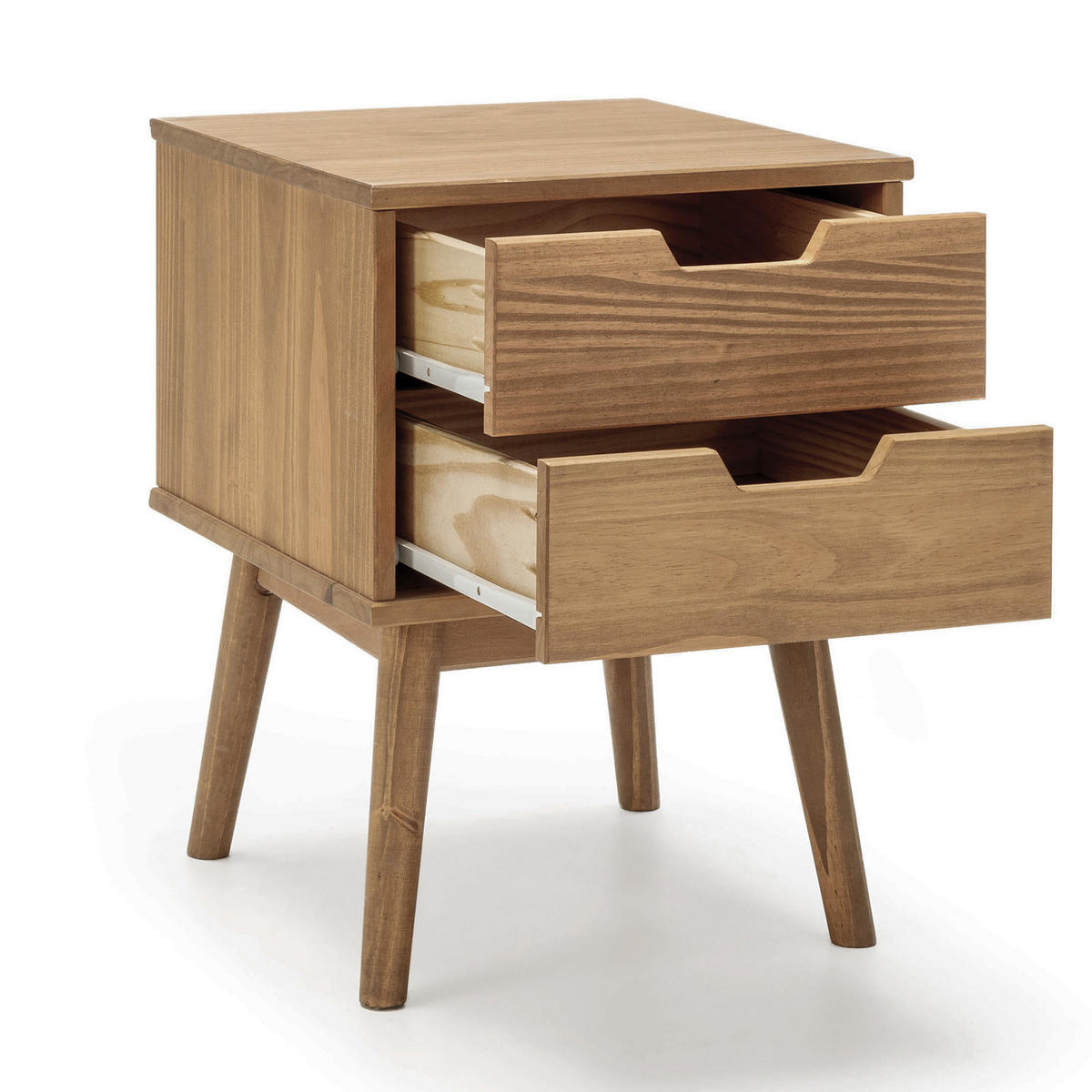 NACHTTISCH Bali 2 Schublade Farbe Wachs - Eichefarben, Holz (40/52/40cm) - VS Venta-stock