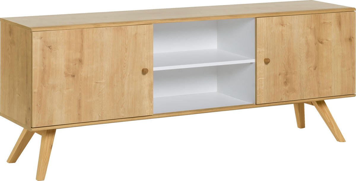 LOWBOARD NATURE - Eichefarben, Holzwerkstoff (180/72/40cm) - Vox Möbel
