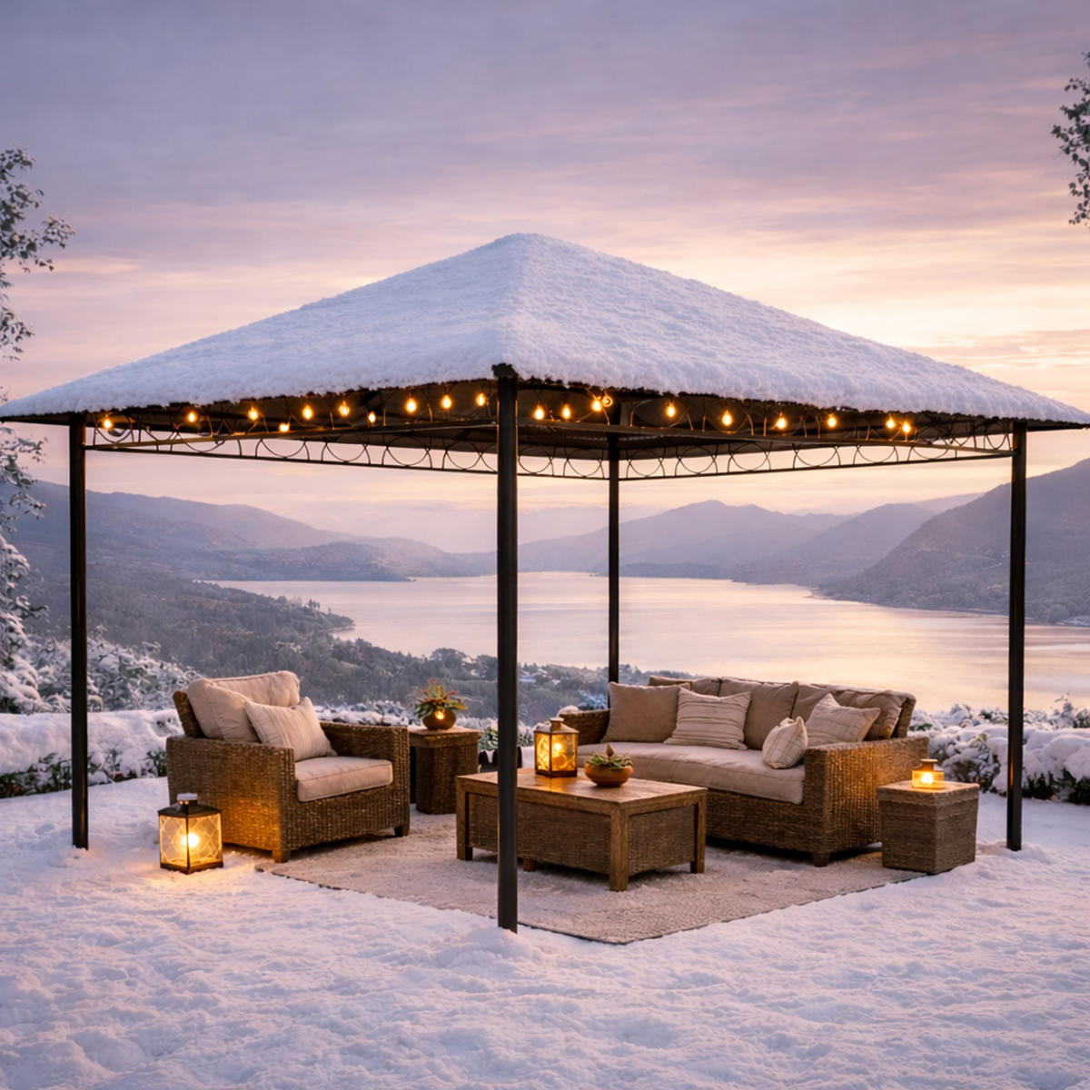 PAVILLON Schutzhaube 3x3m Transparent Nizza - Transparent, Kunststoff (300/1/300cm) - QUICK STAR