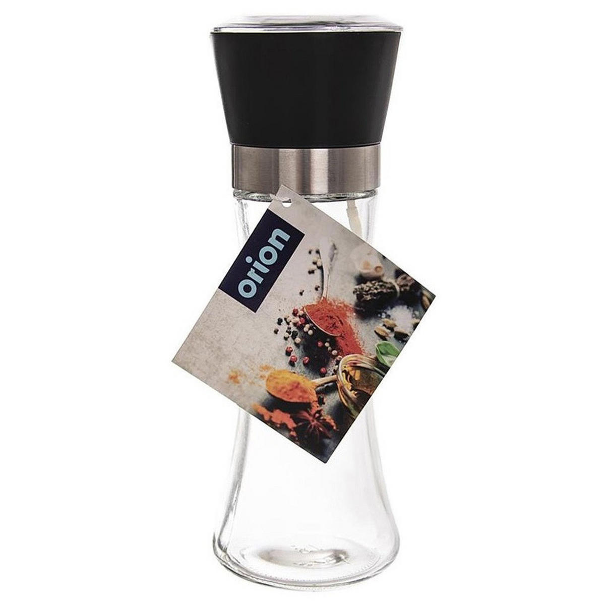 GEWÜRZMÜHLE Schwarz Transparent - Schwarz, Glas (6.5/18.5/6.5cm) - Orion 