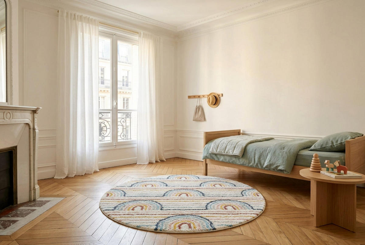 TEPPICH dicker und bequemer Shaggy mehrfarbig - Multicolor, Textil (160/160cm) - AFK Living