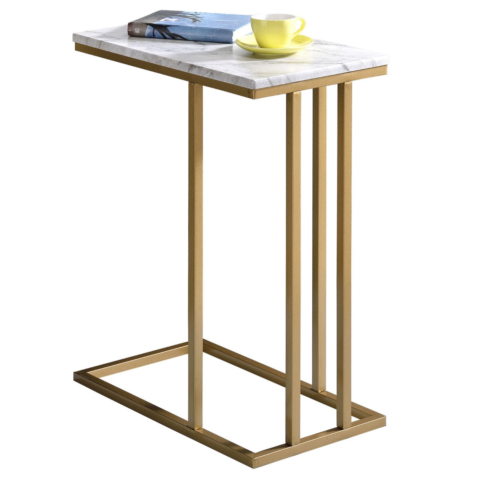 BEISTELLTISCH CARLOTA - Weiß, Holzwerkstoff (26/46/61cm) - IDIMEX
