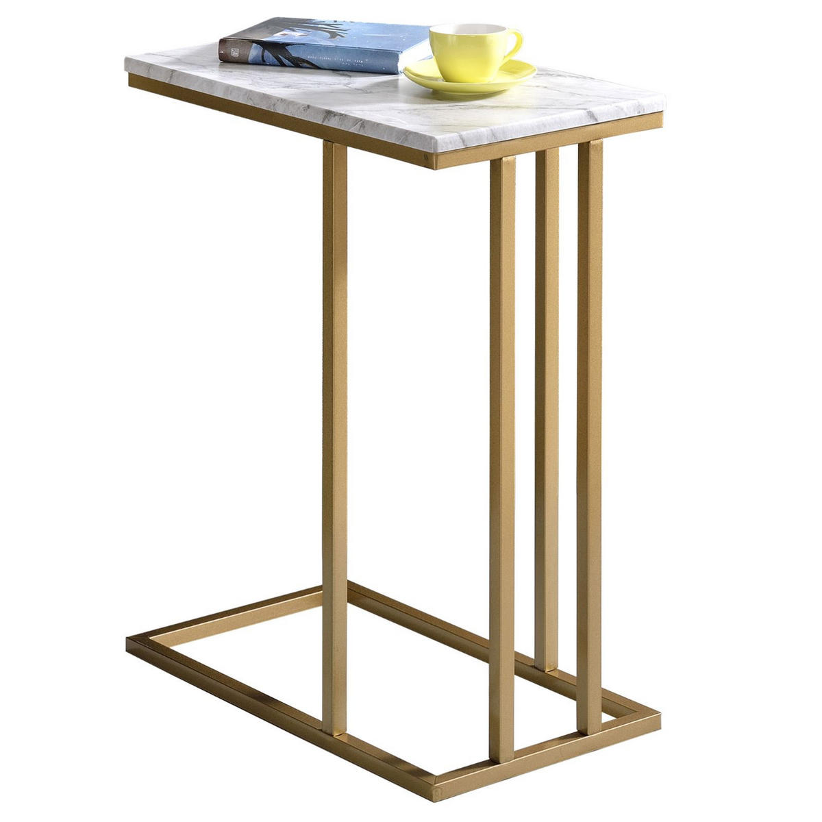 BEISTELLTISCH CARLOTA - Weiß, Holzwerkstoff (26/46/61cm) - IDIMEX