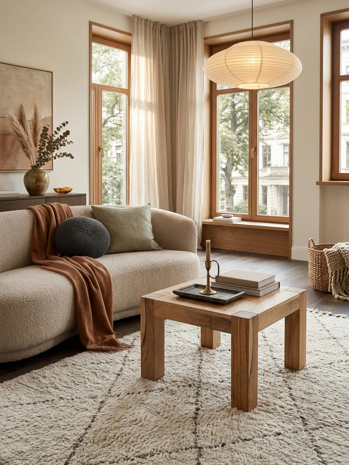 COUCHTISCH aus Akazienholz, rustikal, quadratisch, handgefertigt, Beige 60x60x40 cm - Beige, Holz (60/60/40cm) - KADIMA DESIGN