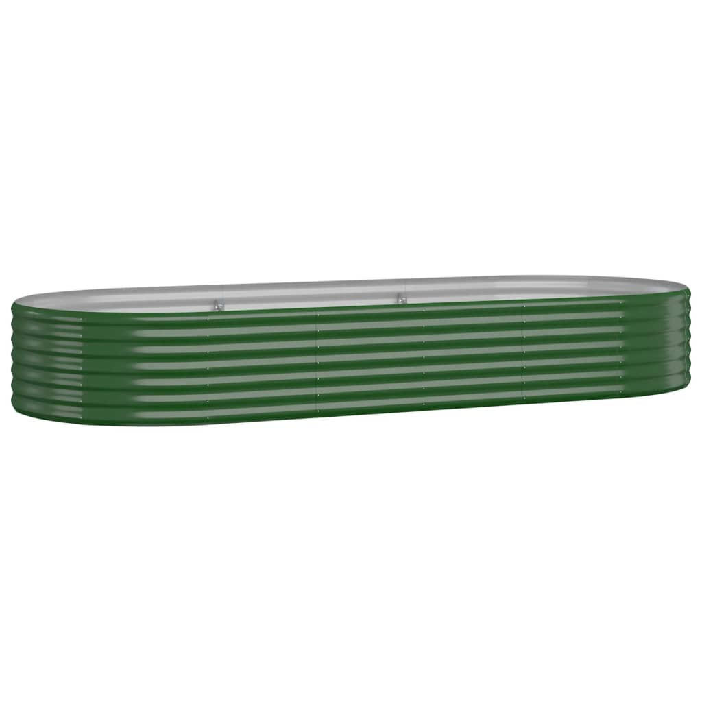 HOCHBEET Verzinkter Stahl 249x100x36 cm Grün - Grün, Metall (100/36/249cm) - furnicato