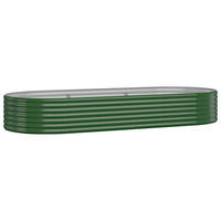 HOCHBEET Verzinkter Stahl 249x100x36 cm Grün - Grün, Metall (100/36/249cm) - furnicato