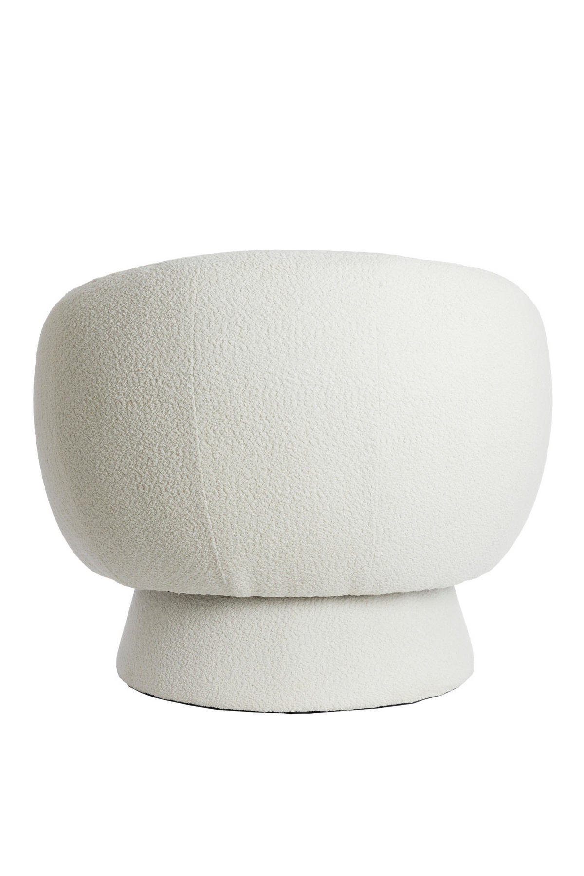 SESSEL Avoria Weiß Ø92/77 cm - Weiß, Textil (82/77/92cm) - Light & Living