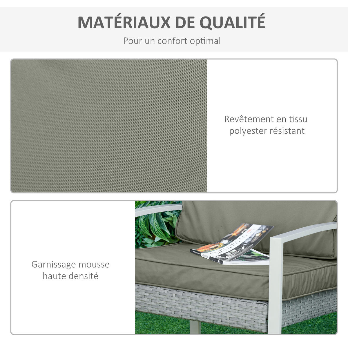 SITZKISSEN DE-17694 Dunkelgrau - Dunkelgrau, Textil (56/52/7cm) - ComfortXL