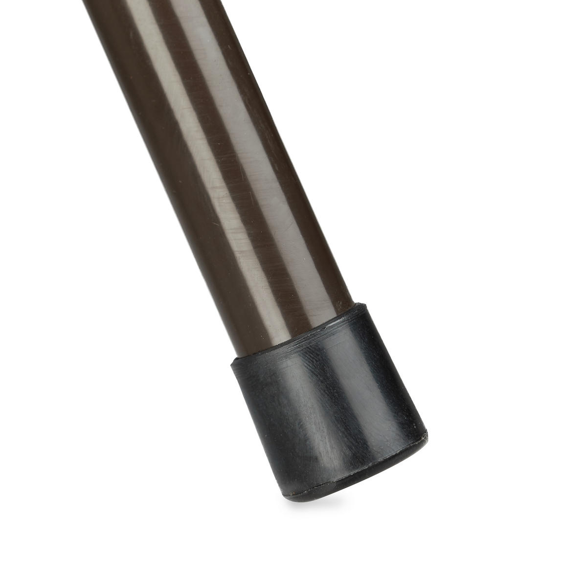BARHOCKER - Dunkelbraun, Kunststoff/Metall (32.5/80/29cm) - Relaxdays