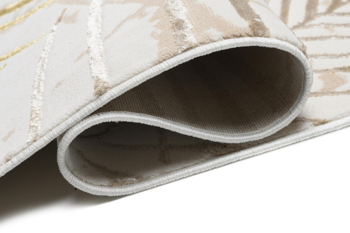 TEPPICH GOLDEN Creme Braun 120/170 cm - Creme/Braun, Kunststoff (120/170cm) - Tapiso