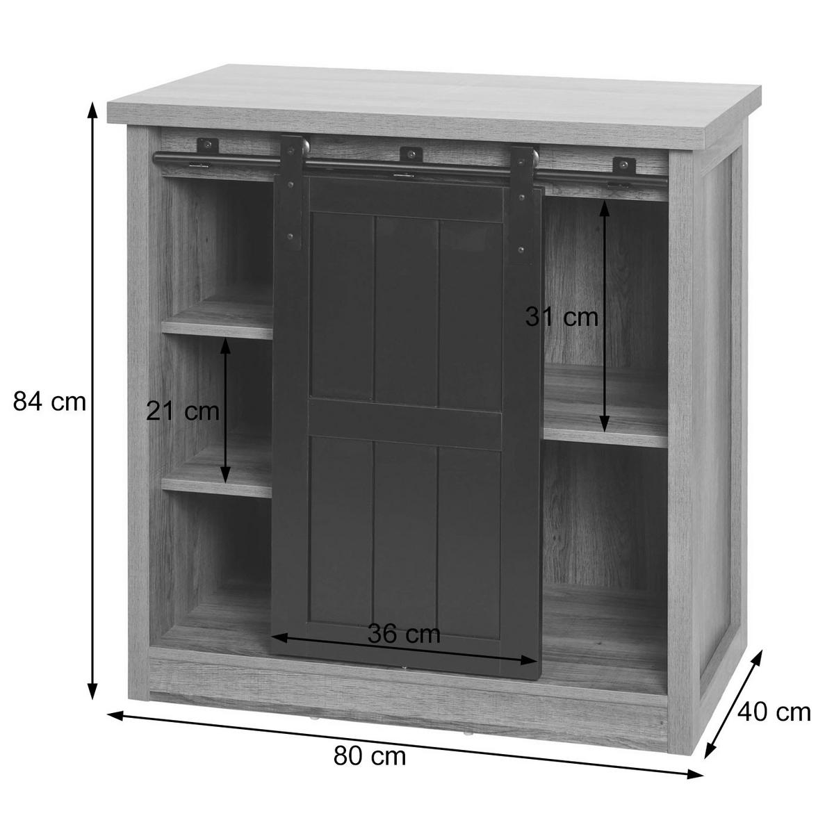 KOMMODE Buche Dekor - Buchefarben, Holz (80/84/40cm) - MCW