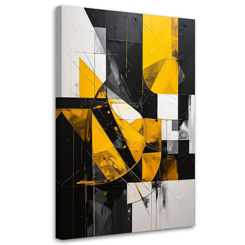 Feeby Leinwandbild Gelb 80x120 cm