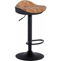 BARHOCKER Alice natura - Schwarz/Naturfarben, Kunststoff/Metall (39/90/40cm) - TPFLiving