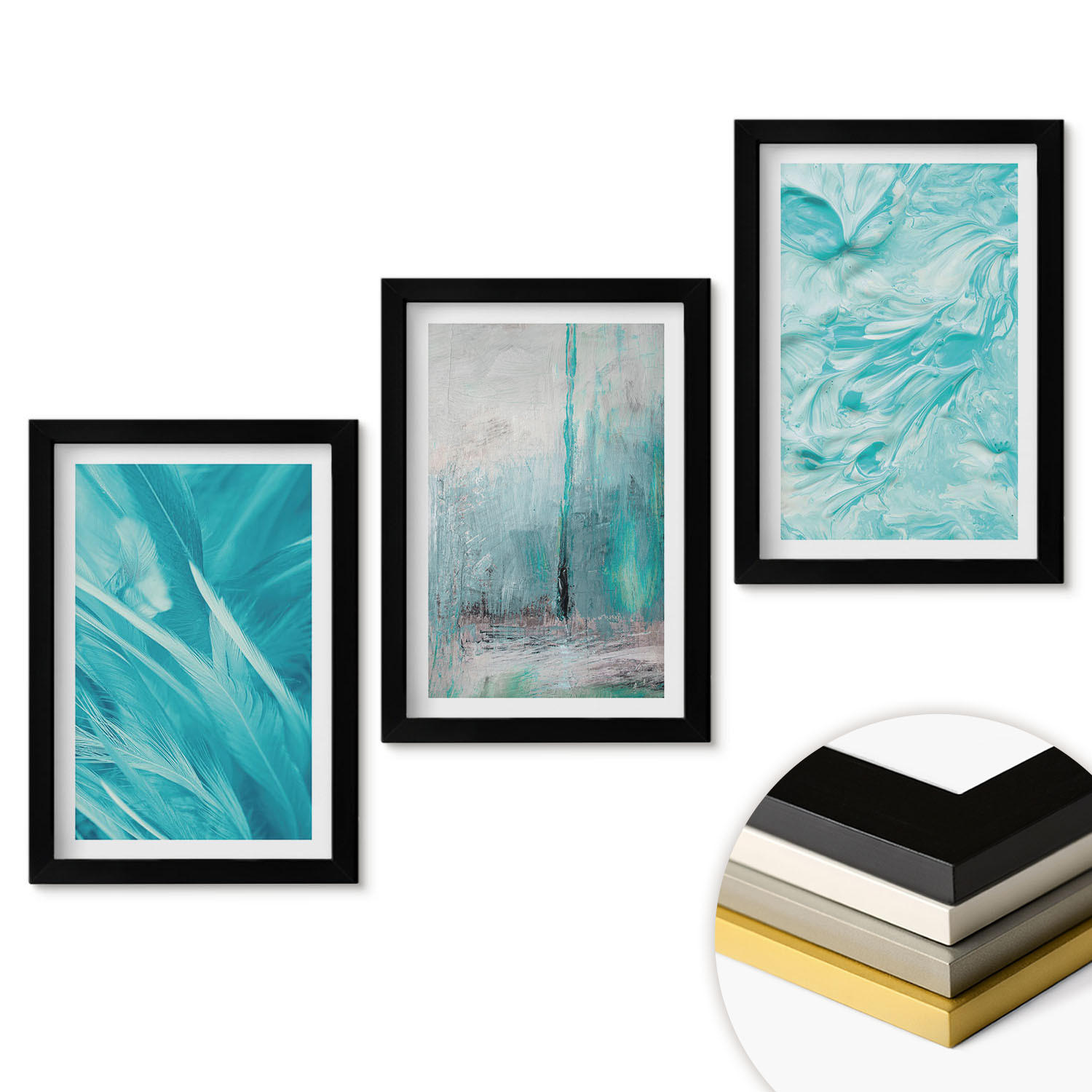 ArtPrintCave Wandbilder Schwarz 20x30 cm