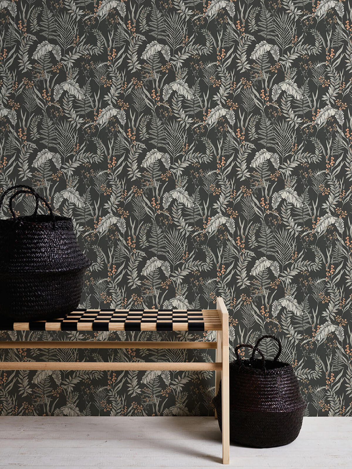 VLIESTAPETE Schwarz 53/1005 cm - Weiß, Textil (53/1cm) - KUNSTLOFT