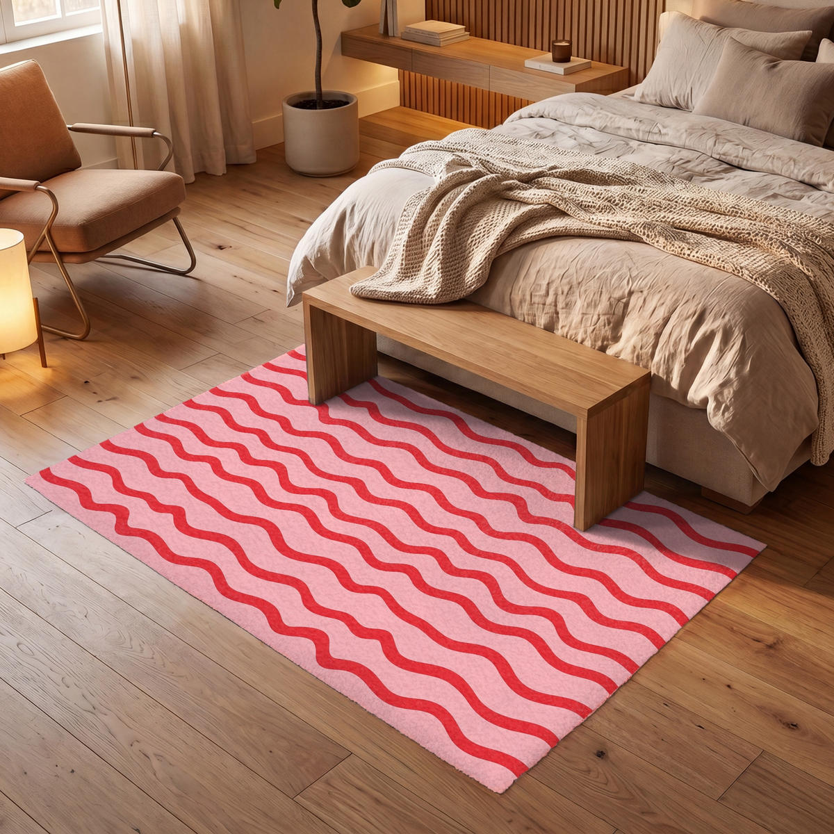 KOBERCE - Hravé - vzor - červená - 180x120 cm - červená, textil/plast (180/0.4cm) - OnlyWow