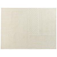KURZFLOR-TEPPICH Beige 300/400 cm Abegum - Beige, Textil (300/400cm) - Beliani