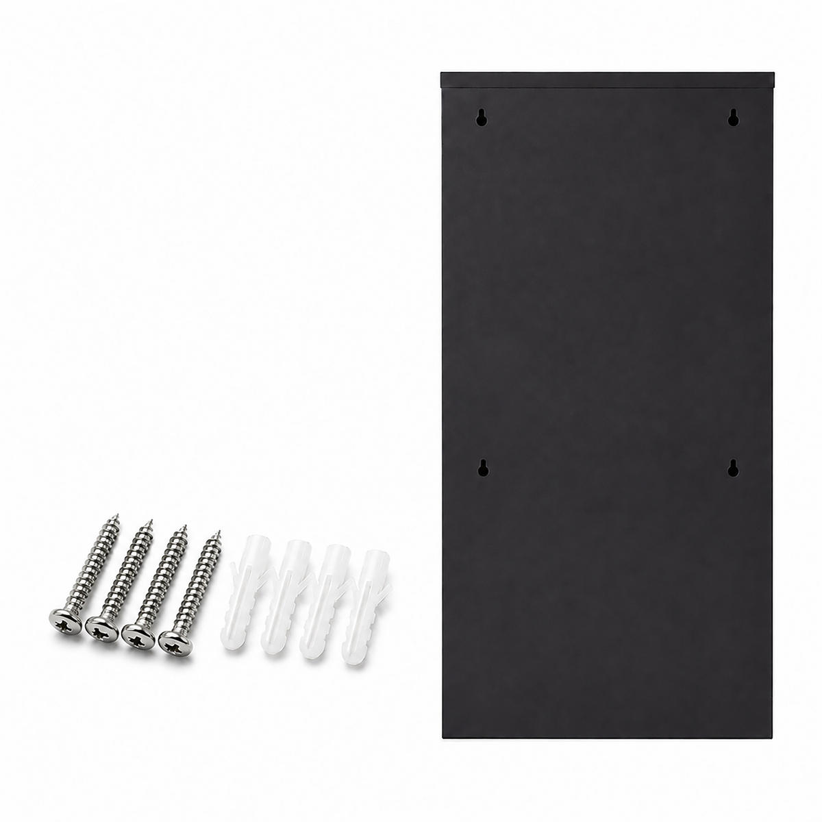 PUBELĂ Neagră 3-compartimente 40 l - negru, material plastic/metal (41/93/25cm) - Relaxdays
