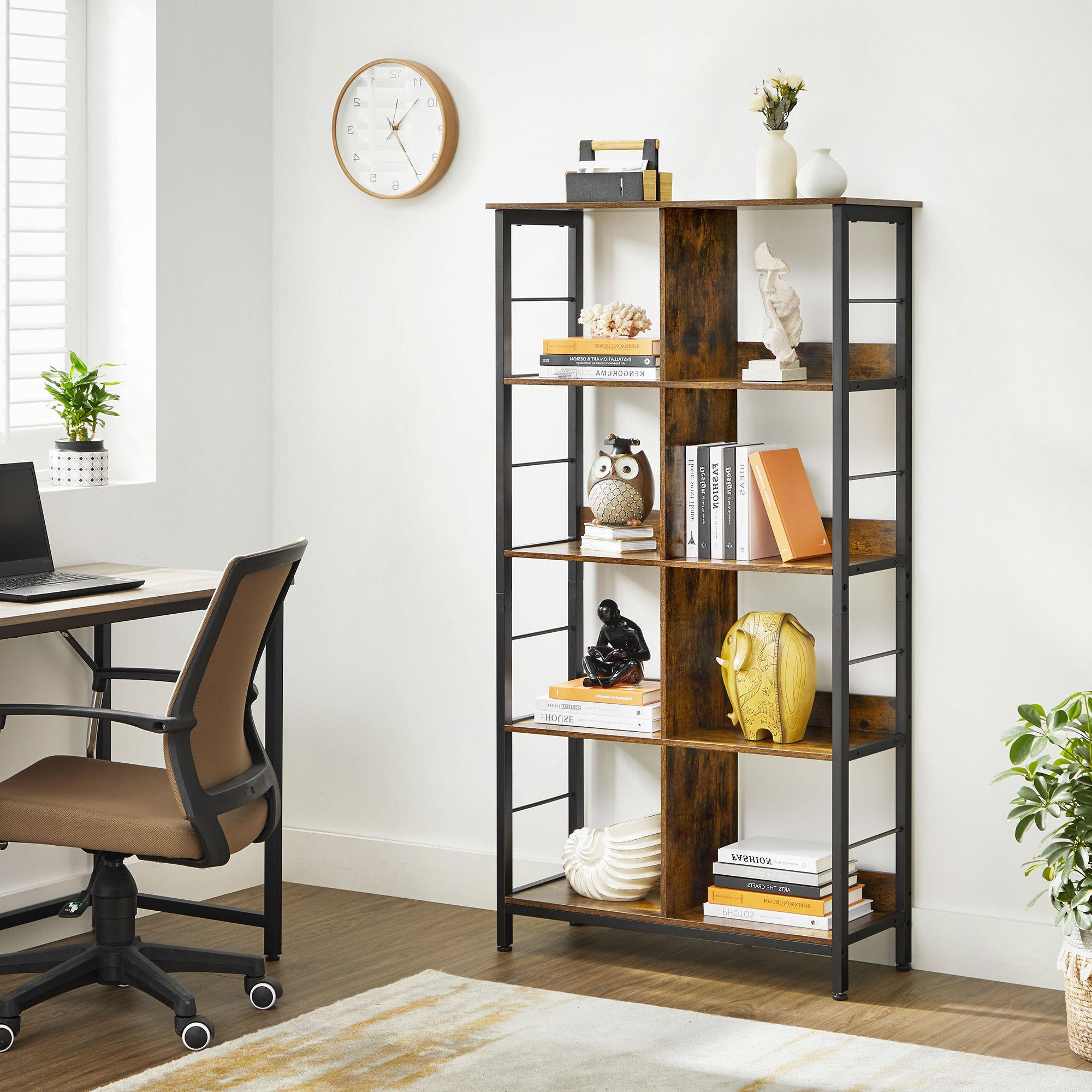 STANDREGAL BÜCHERREGAL - Braun, Holzwerkstoff (33/149/80cm) - Hansiro