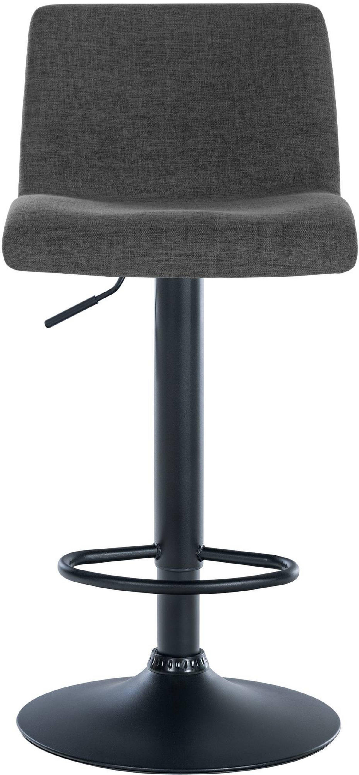 BARHOCKER Branford 84-104x39x36 cm dunkelgrau - Dunkelgrau, Metall (39/84/36cm) - furnicato