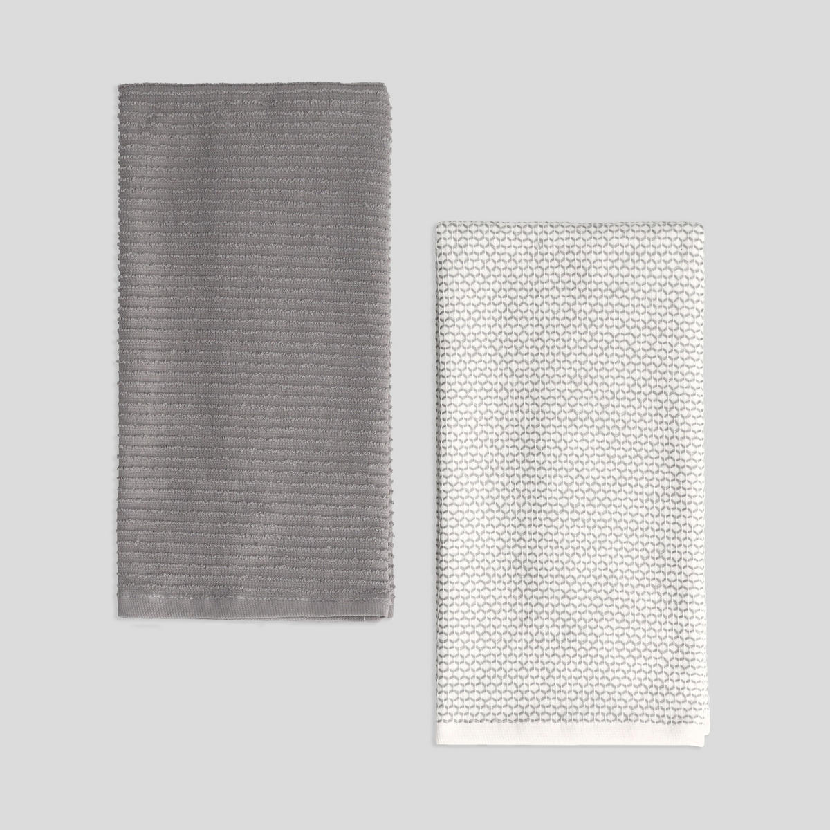 KÜCHENHANDTUCH-SET Charm (2er-Set) - Dunkelgrau, Textil (40/60cm) - home&you
