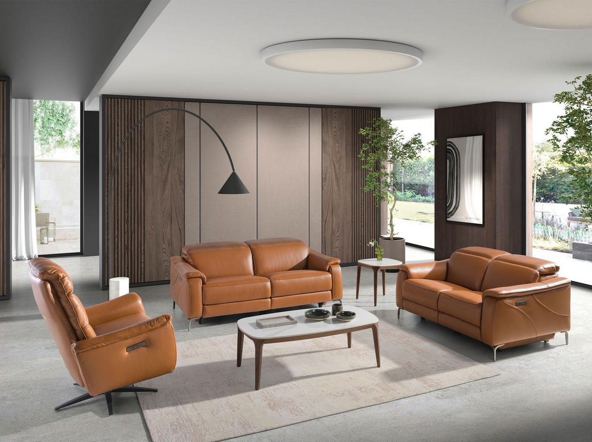 ECKTISCH Quadratischer Ecktisch aus Porzellanmarmor und Nussbaum 50/50/51 cm - Walnussfarben/Weiß, Keramik (50/50/51cm) - ANGEL CERDA