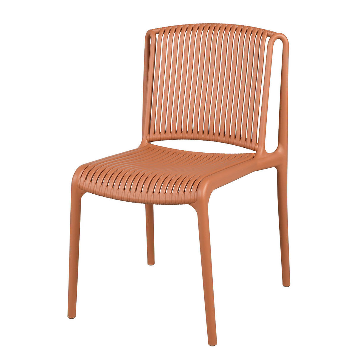 GARTENSTUHL - 2er-Set - Polypropylen - Terracotta, Kunststoff (53/83/56cm) - home24