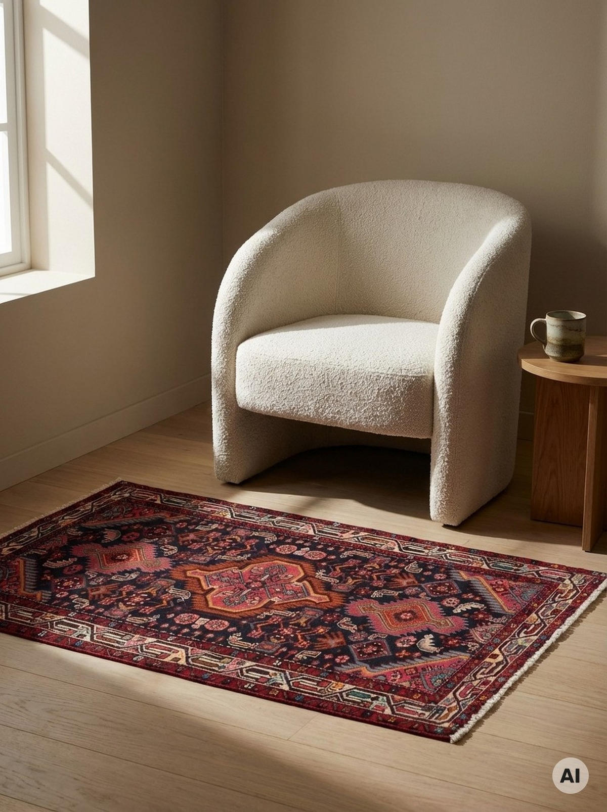 ORIENTTEPPICH handgeknüpft Assadabad Blau 171/97 cm Schurwolle - Blau, Textil (97/171cm) - Looma