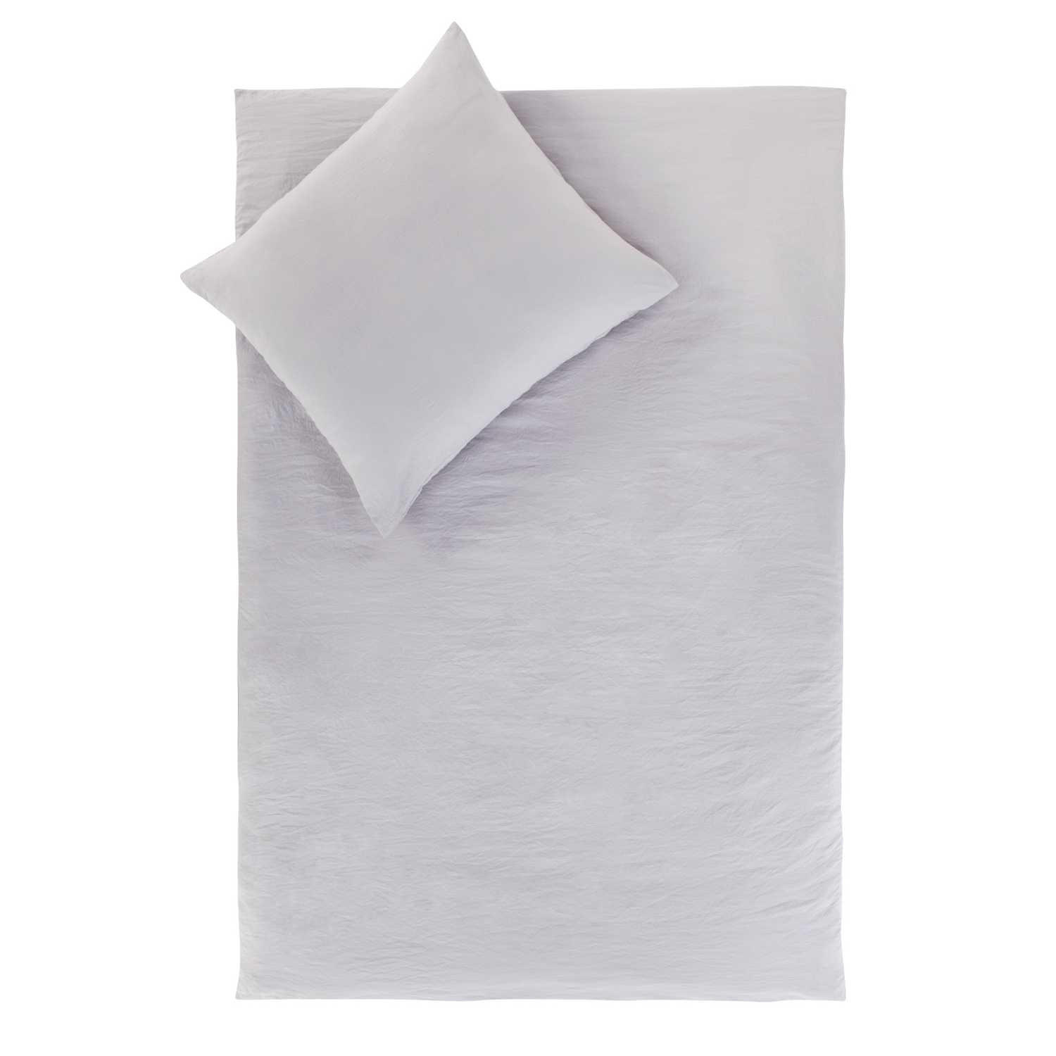 BETTWÄSCHE ENZYME STONE - Silberfarben, Textil (140/200cm) - Lieblings Ding