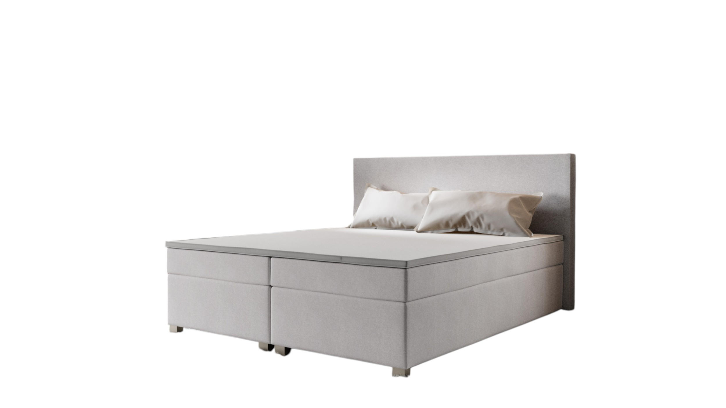BOXBETT SIMPLE mit Matratze H3, Bonell und Topper 140x200 COSMIC 10 - Beige, Textil (140/200cm) - Bedante
