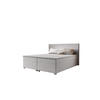 BOXBETT SIMPLE mit Matratze H3, Bonell und Topper 140x200 COSMIC 10 - Beige, Textil (140/200cm) - Bedante