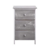 NACHTTISCH Grau 25/35/56 cm - Grau, Holz (25/56/35cm) - Mobili Rebecca