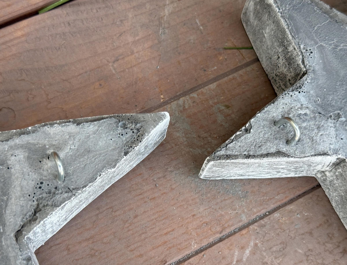 STEINSTERNE Set, 2 Stück, Grau, Wetterbeständig, Handgefertigt - Grau, Stein (20/4/20cm) - stoneandstyle