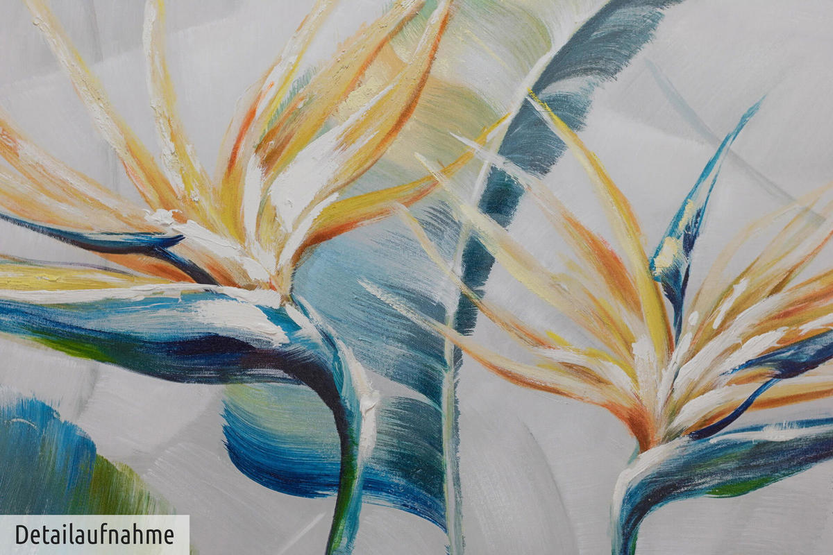 ACRYLBILD HANDGEMALT 150/50 cm - Grün, Holz/Textil (150/50cm) - KUNSTLOFT