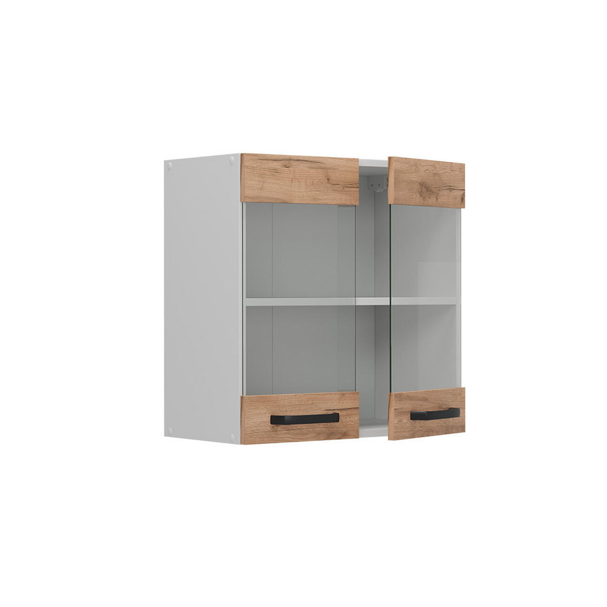 KÜCHENGLASSCHRANK R-Line Goldkraft Eiche 60 cm - Honigeiche/Eiche Wotan, Holzwerkstoff (60/60/31cm) - Vicco