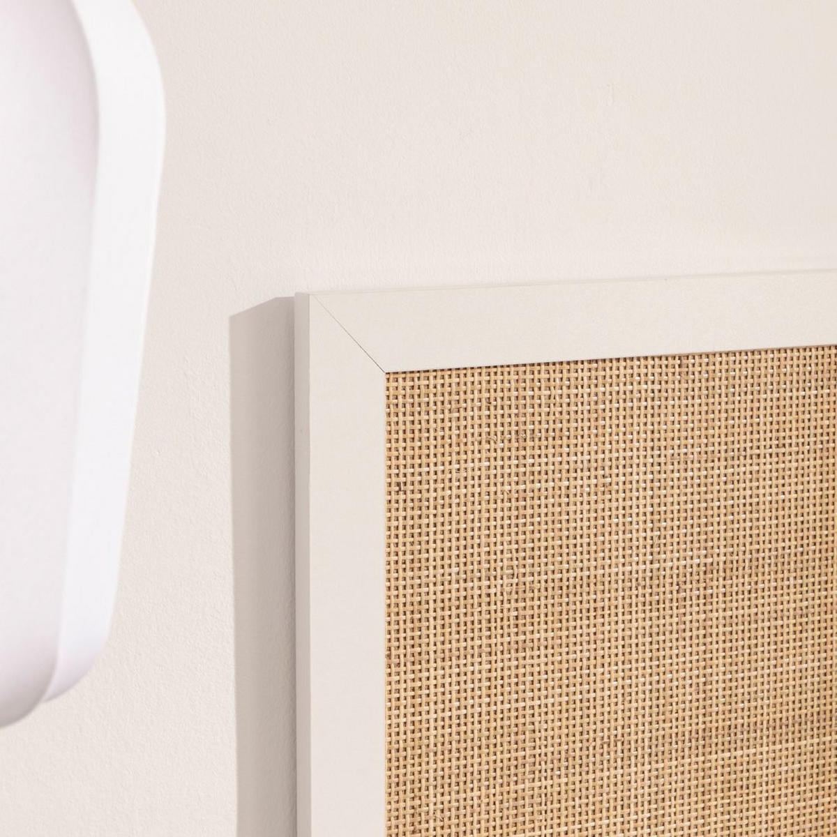 KOPFTEIL DOPPELTES Tahiti Weiß 160 cm x 59 cm - Weiß, Naturmaterialien (160/2cm)