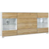 SIDEBOARD Bari Eiche Natur - Eichefarben, Holzwerkstoff (166.5/75.5/35cm) - Vladon