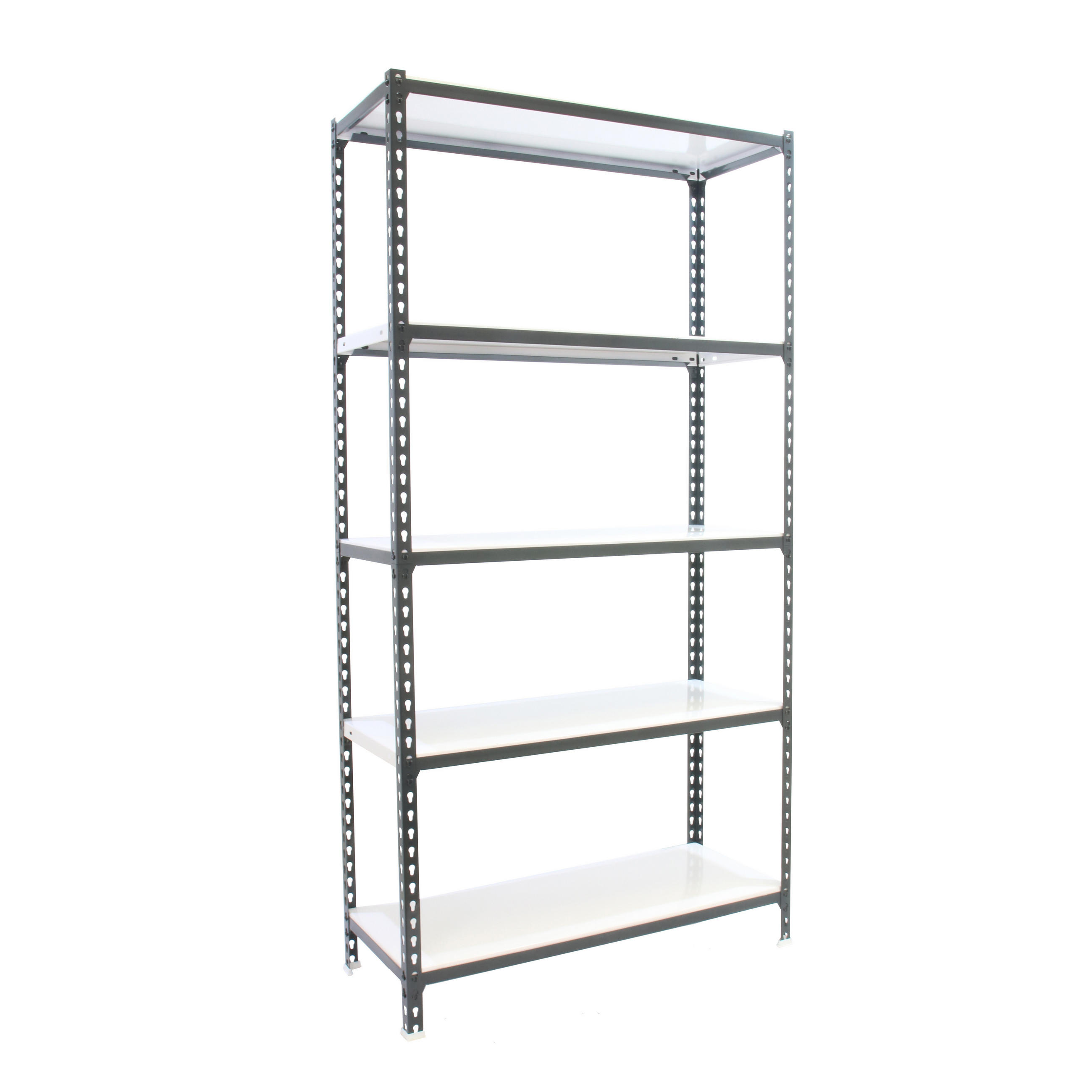 SCHWERLASTREGAL Big Metal Shark HxBxT 200 x 100 x 50 cm Fachlast 180 kg Anthrazit-Weiß - Anthrazit, Metall (100/200/50cm) - PROREGAL