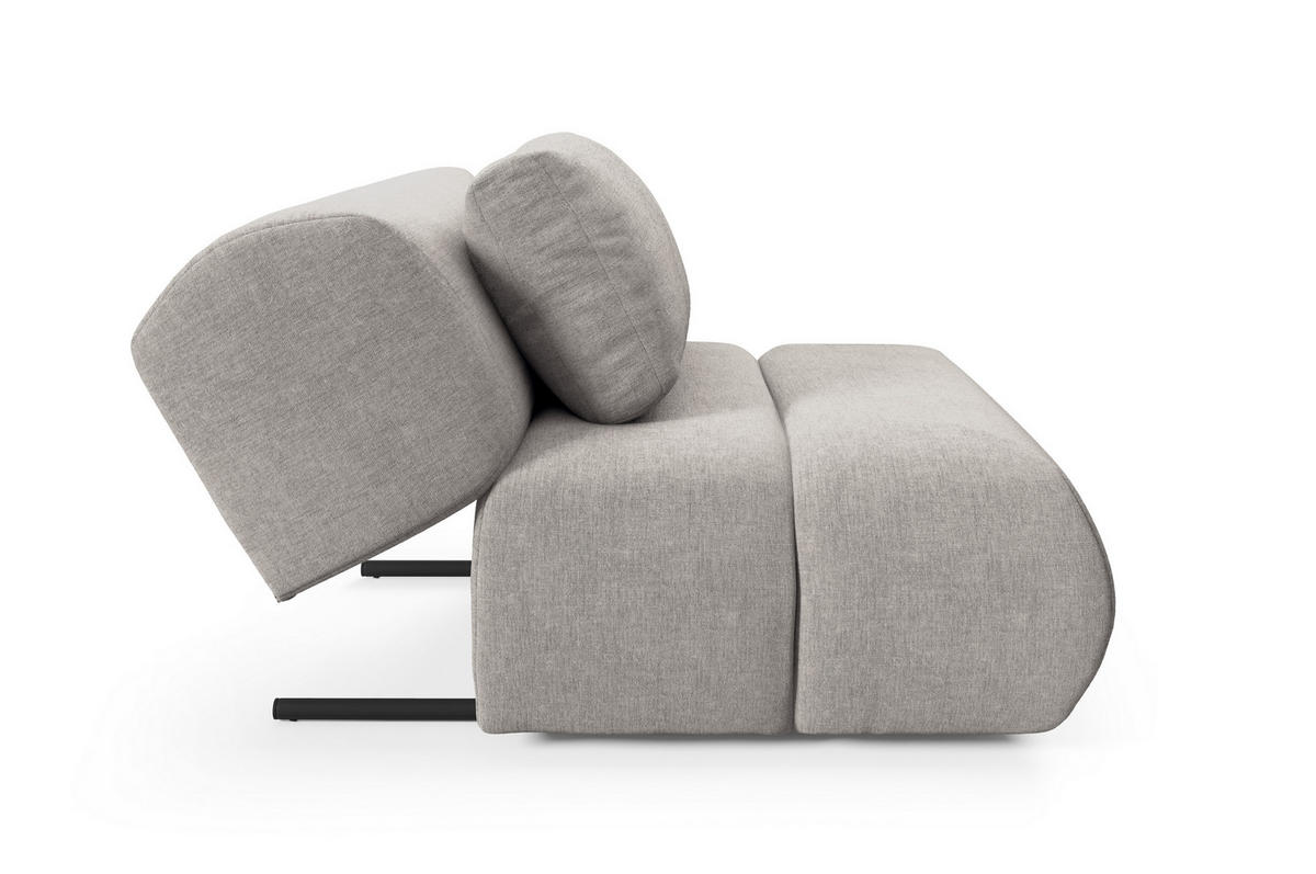 SESSEL ATOMO, Modern Polstersessel Loungesessel, Chenille-Stoff Beige - Beige, Holz/Metall (98/82/134cm) - MASSENO