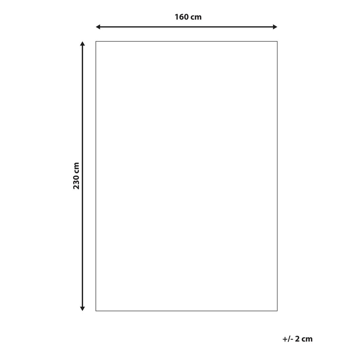 KUNSTFELLTEPPICH Hellgrau 160/230 cm Ontake - Hellgrau/Grau, Kunststoff (160/230cm) - Beliani