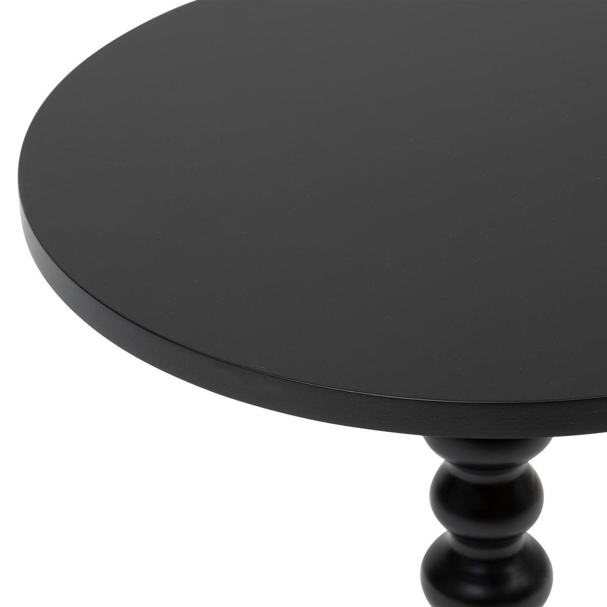 COUCHTISCH mit dekorativem Bein Alix Schwarz 38/38/50 cm - Schwarz, Holzwerkstoff (38/38/50cm) - Atmosphera Createur d´interieur