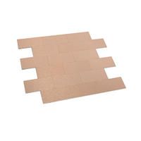 FLIESENAUFKLEBER 1 Stück 29,6 x 29,1 cm Selbstklebende Fliesen - Lime Rosa - Roségold/Goldfarben, Kunststoff (29.1/0.3/29.6cm) - Mazovia