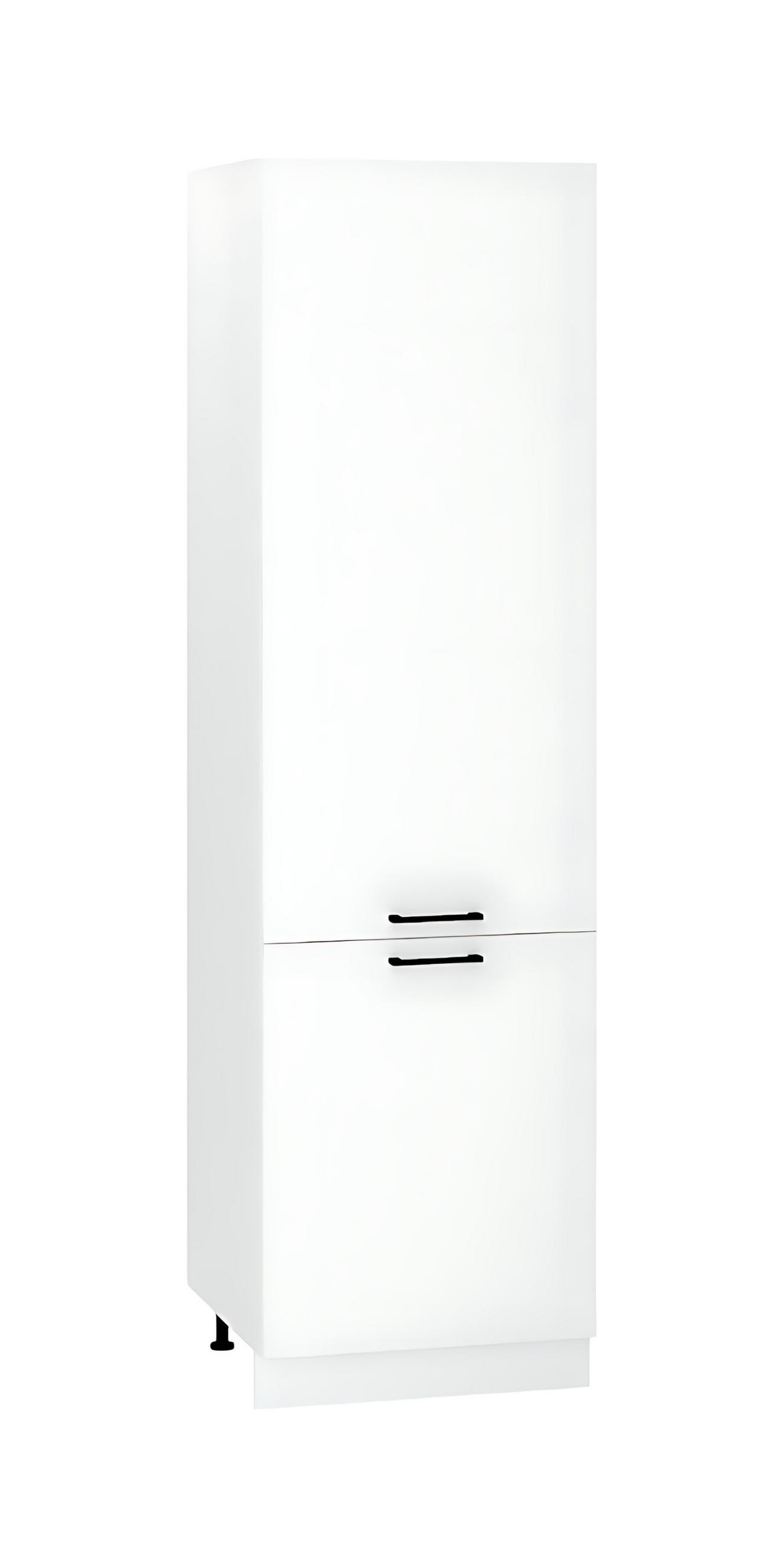 HOCHSCHRANK D60SŁ P/L – Morvex – Hochwertiges Design Konzept – Weiß / Matt - Weiß, Holzwerkstoff/Metall (60/213.3/56cm) - ROYAL24_MARKT