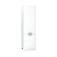 HOCHSCHRANK D60SŁ P/L – Morvex – Hochwertiges Design Konzept – Weiß / Matt - Weiß, Holzwerkstoff/Metall (60/213.3/56cm) - ROYAL24_MARKT
