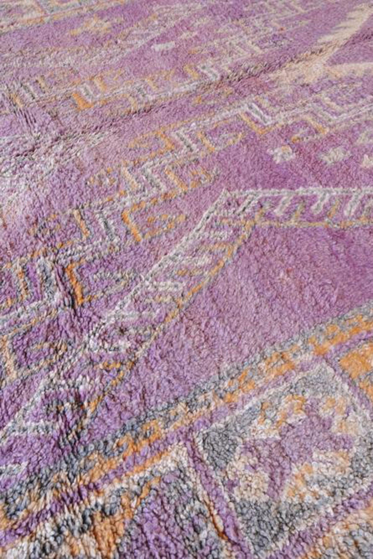 BERBERTEPPICH aus reiner Wolle 203x 333 cm - Lila, Naturmaterialien (203/333cm) - AFK Living