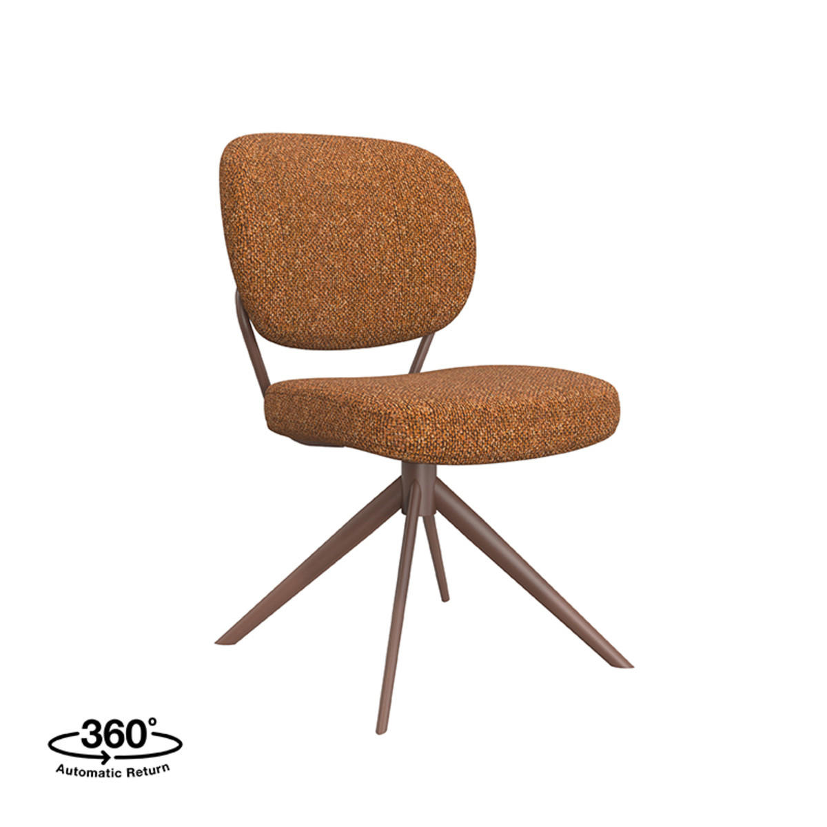 ESSZIMMERSTUHL Geneva Braun 63/49/90 cm 2er-Set - Braun, Textil (49/90/63cm) - LABEL51