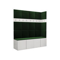 MOBILIER PENTRU HOL Orion II - alb/verde, material plastic/compozit lemnos (168/186/46cm) - MIRJAN24