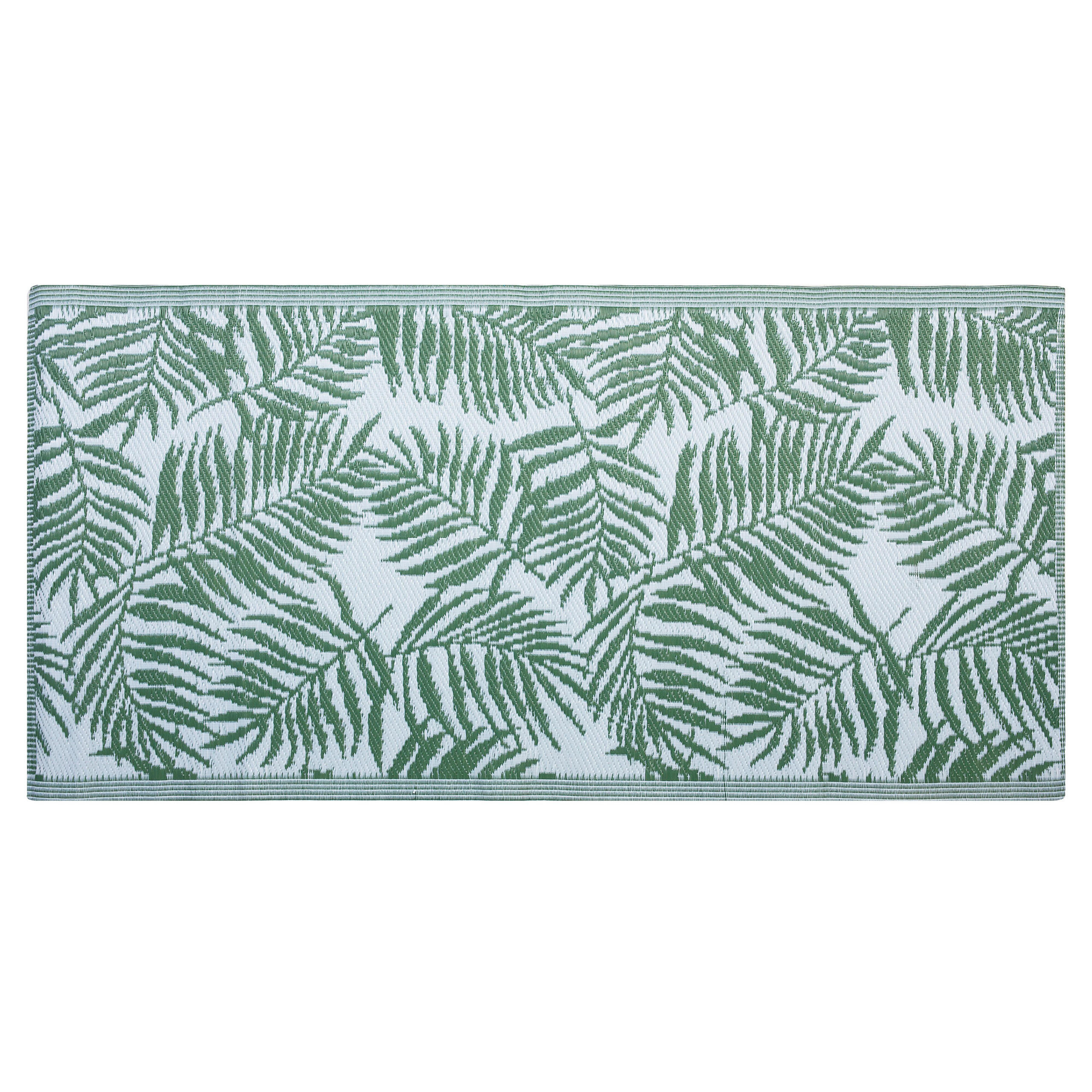 Beliani Outdoor-Teppich Grün 90x150 cm