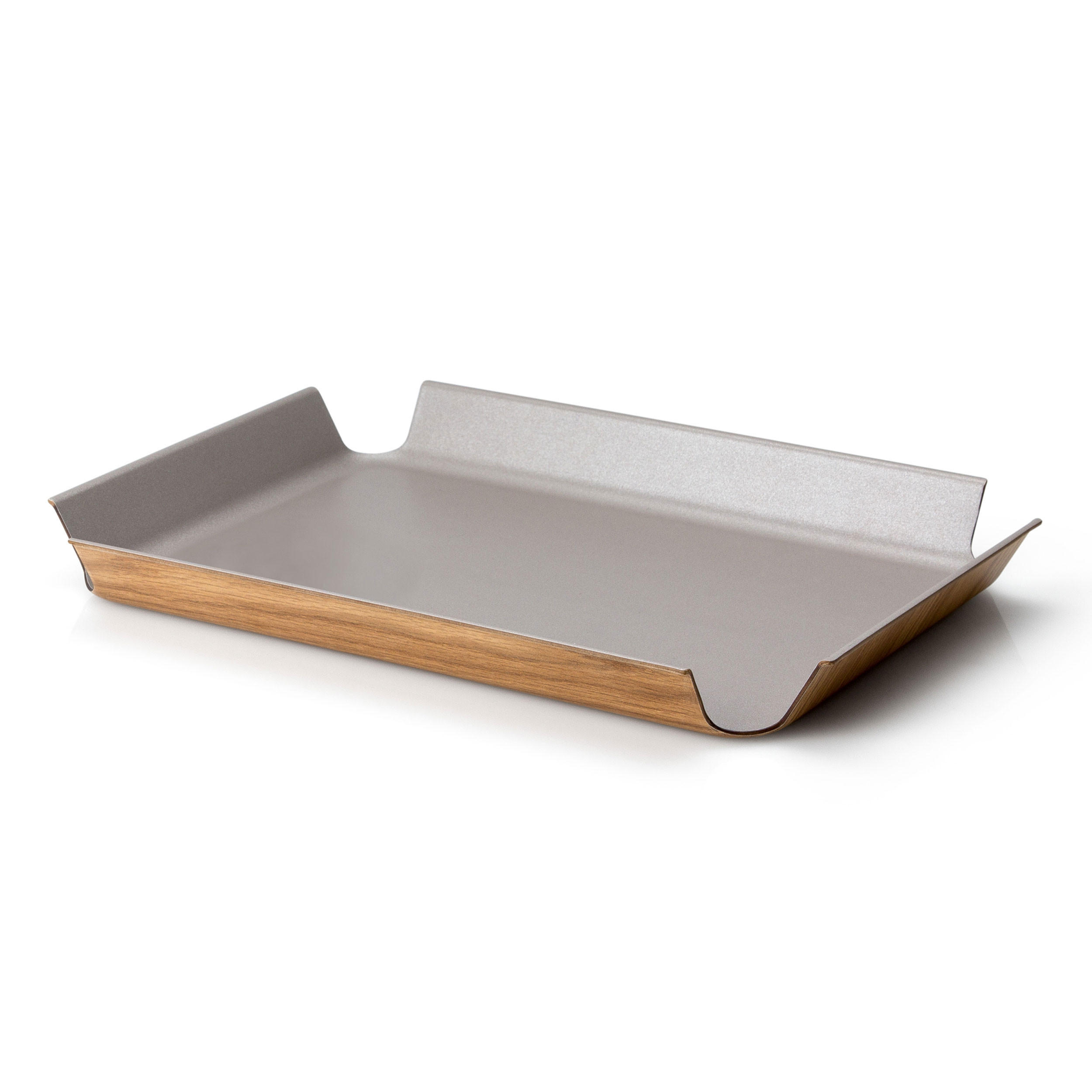 SERVIERTABLETT, Taupe Metallic, 54.5 x 40 cm - Beige, Naturmaterialien (54.5/3/40cm) - Continenta