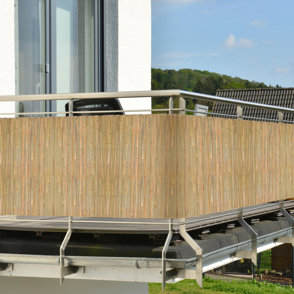 SICHTSCHUTZZAUN SolVision B89 120/600 cm Bambus - Naturfarben, Kunststoff (600/120cm) - Sol Royal